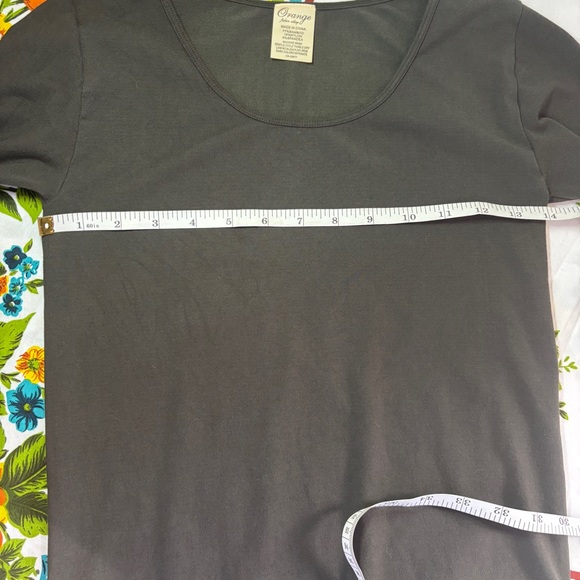 Orange Fashion Village Bamboo Charcoal Grey Fitted Long Sleeve T-Shirt - Picture 4 of 6